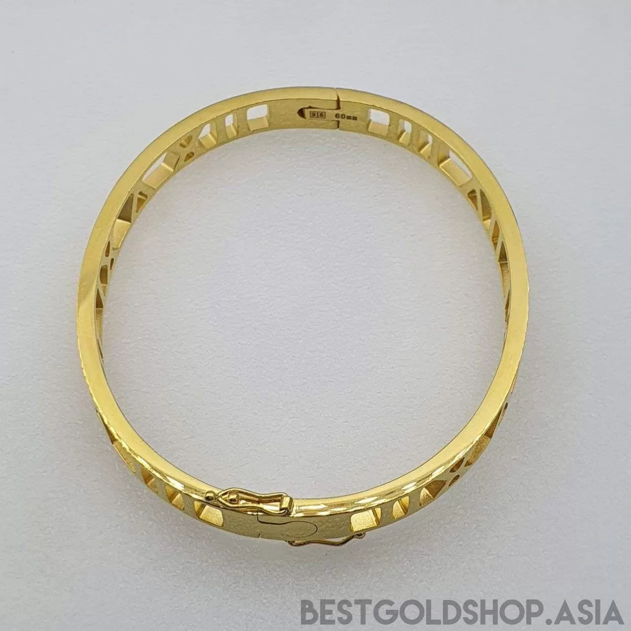 22k / 916 Gold Roman numeral Bangle