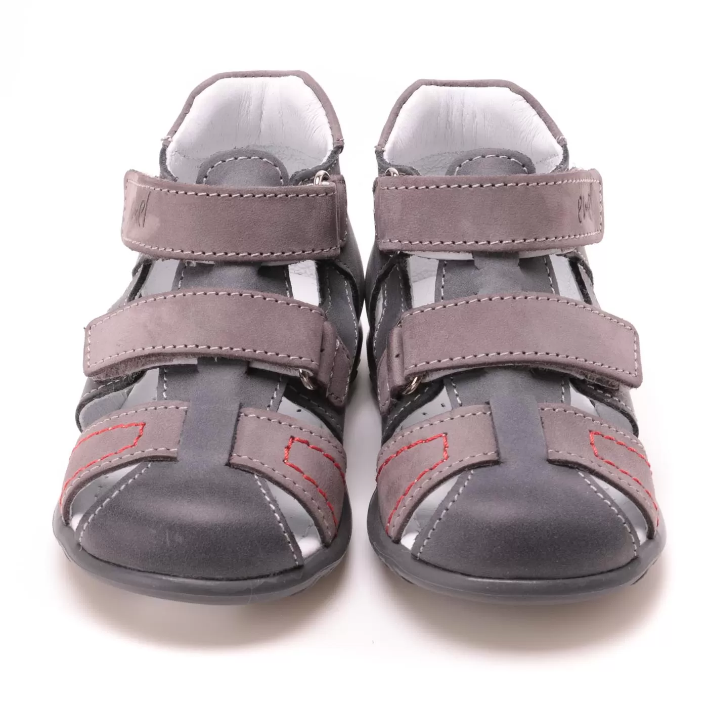 (2437-12) Emel grey closed sandals