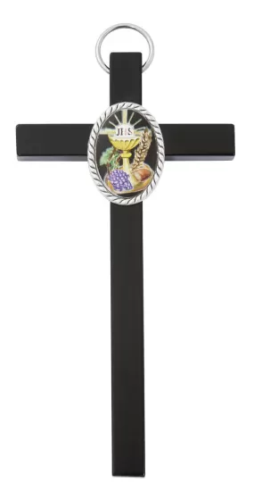 6 Black Wood Communion Cross