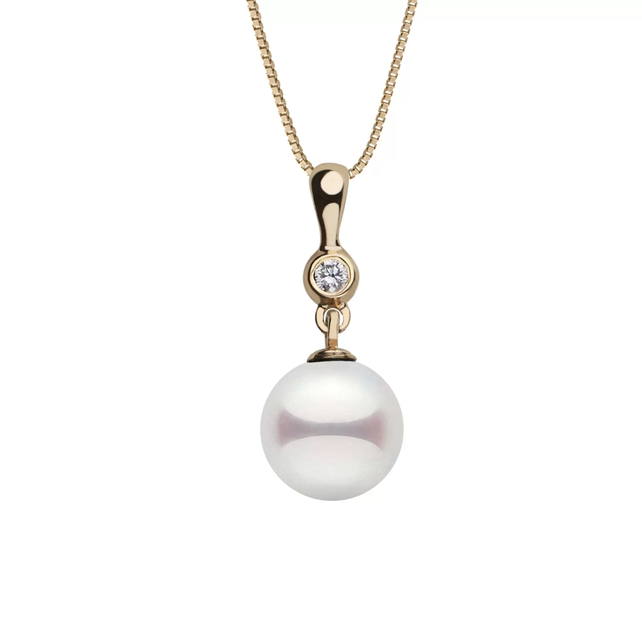 7.5-8.0 mm Akoya Pearl and Diamond Romantic Collection Pendant