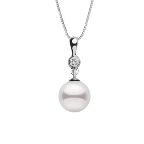 7.5-8.0 mm Akoya Pearl and Diamond Romantic Collection Pendant