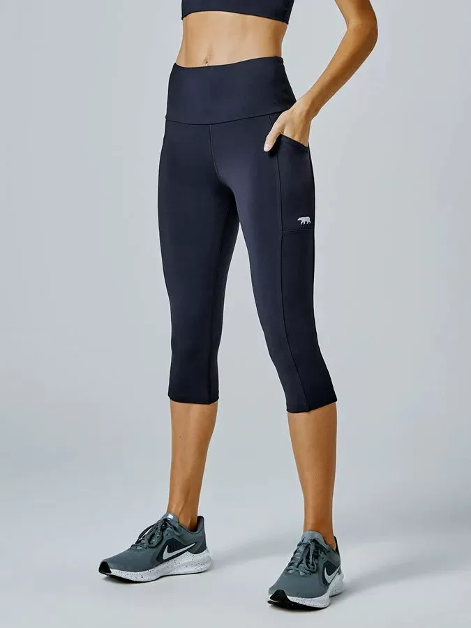 Ab waisted Power moves 3/4 tights - crew