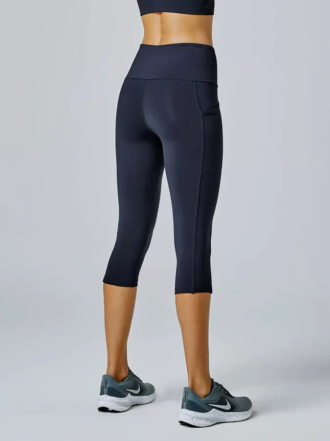 Ab waisted Power moves 3/4 tights - crew