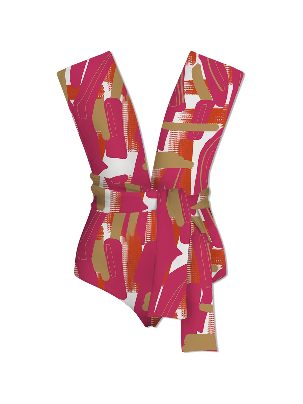 Abstract Rose Infinity Swimsuit