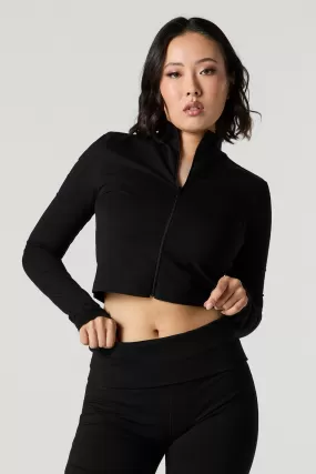 Active Mock Neck Zip Up Jacket