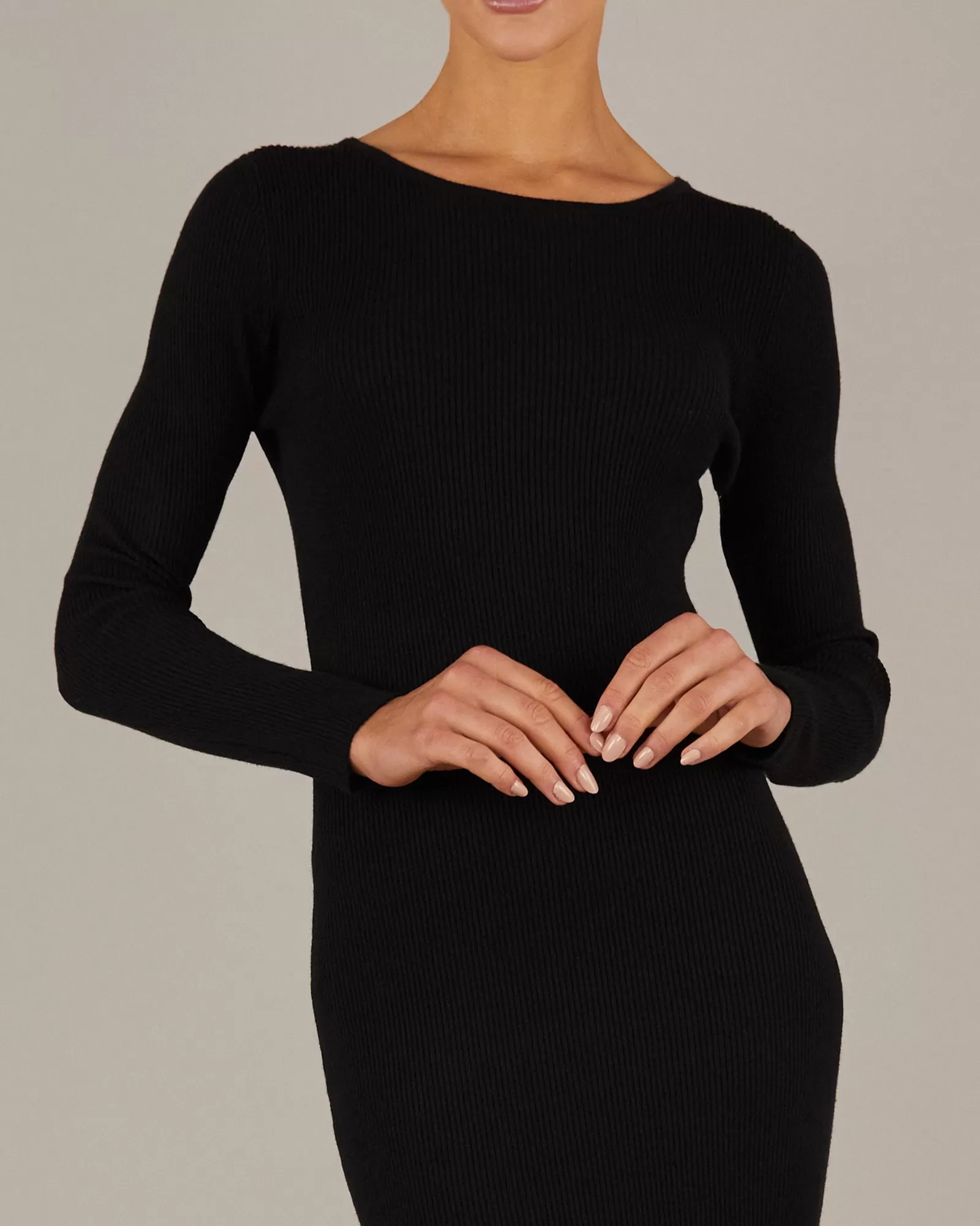 Afina Knit Dress - Black