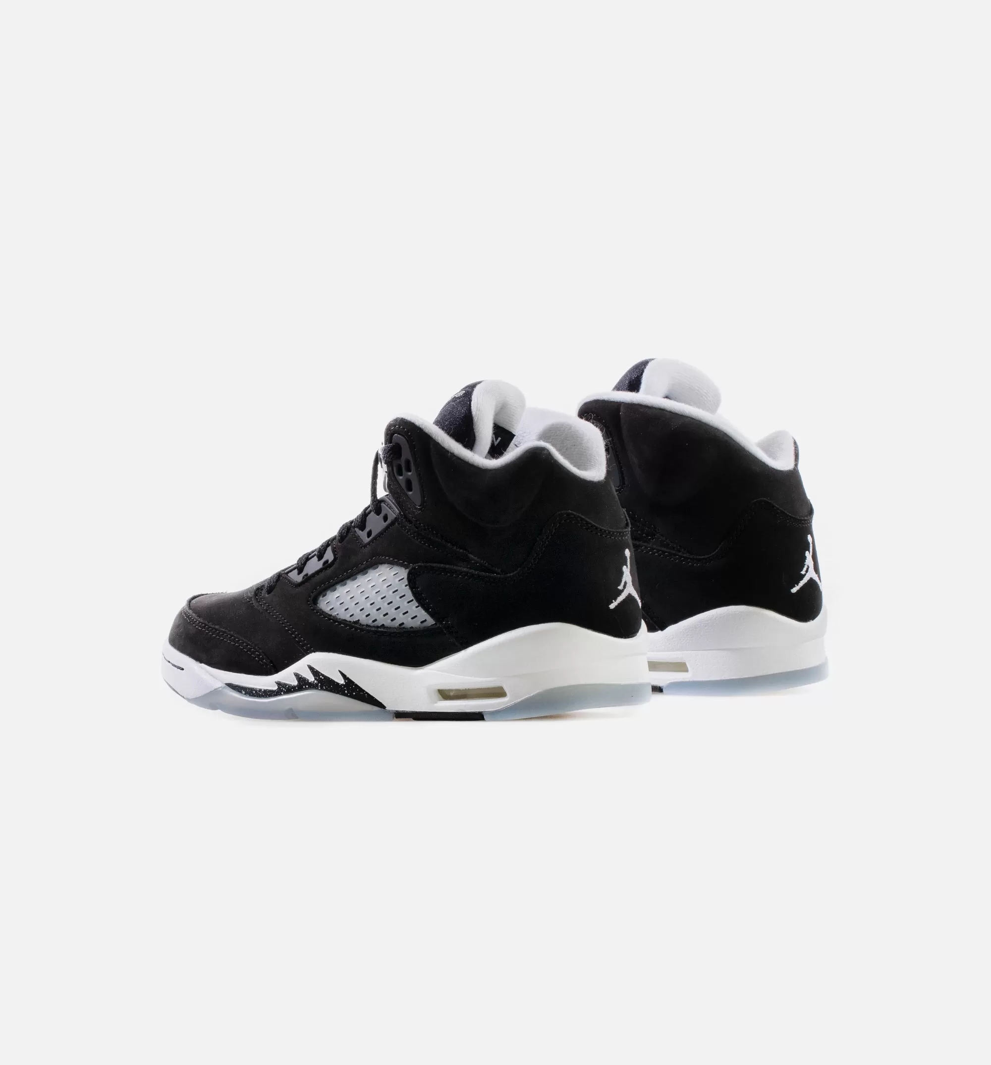 Air Jordan 5 Retro Moonlight Grade School Lifestyle Shoe - Black/White/Cool Grey - Free Shipping