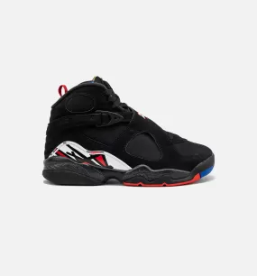 Air Jordan 8 Retro Playoffs Grade School Lifestyle Shoe - Black