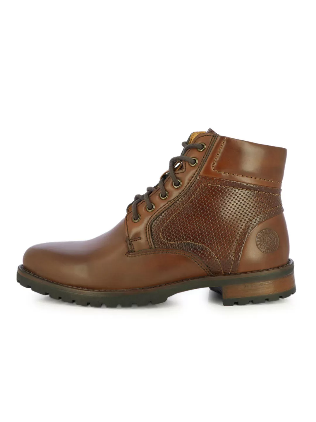 Alberto Torresi Men's Tybalt Textured Brown Boots