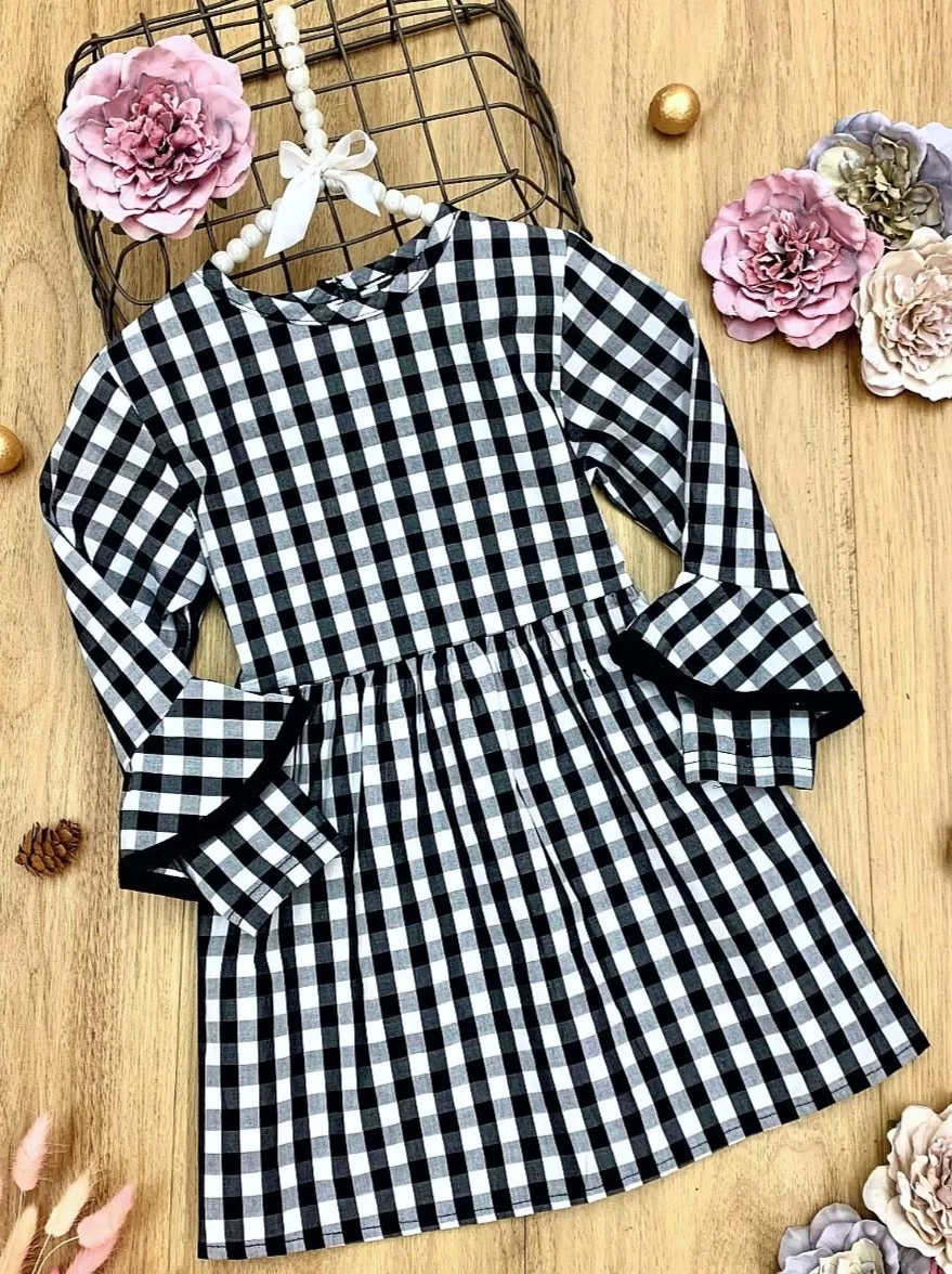 Always Glad In Plaid A-Line Dress