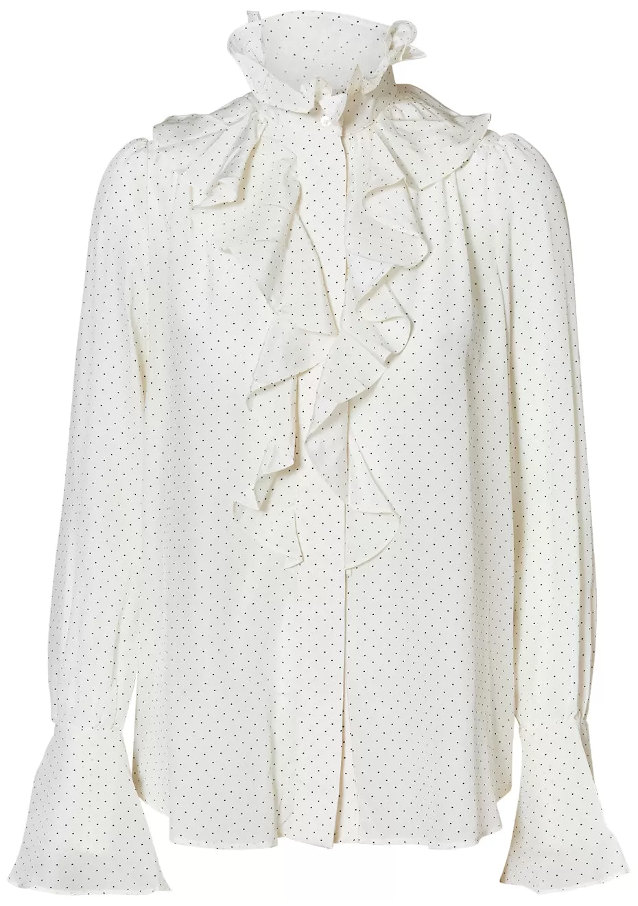 Anima Polka Dot Blouse White