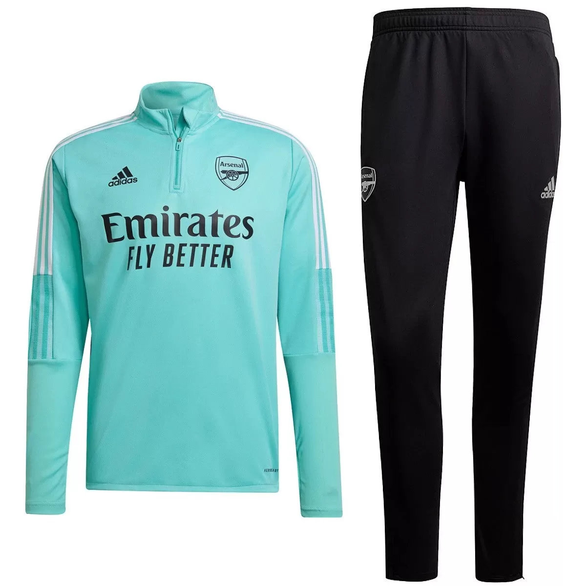 Arsenal FC mint/black training technical Soccer tracksuit 2021/22 - Adidas