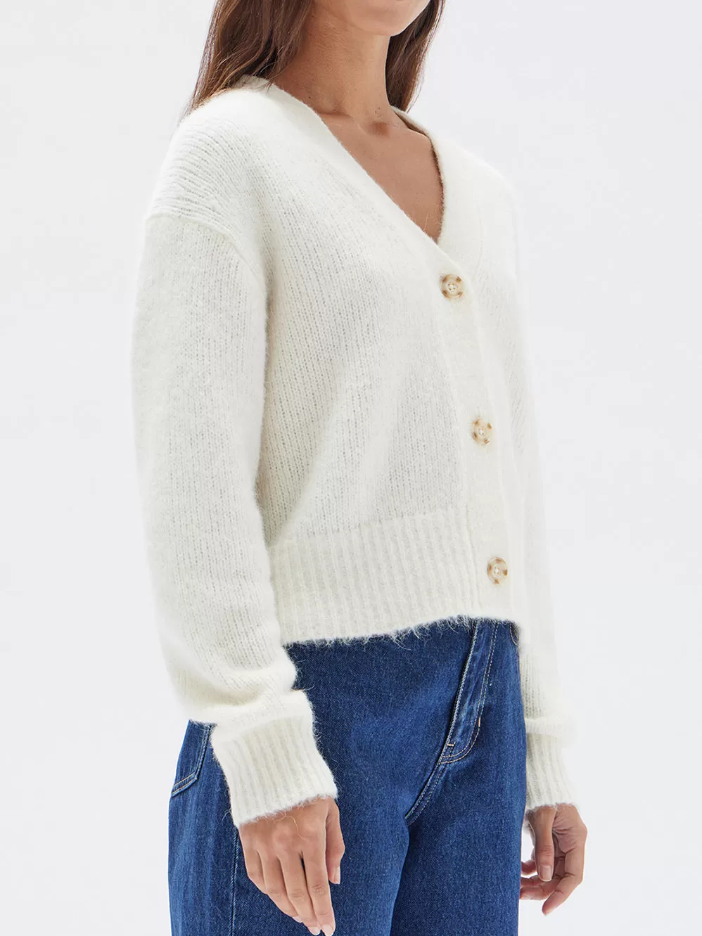 ASSEMBLY LABEL EVI WOOL KNIT CARDI