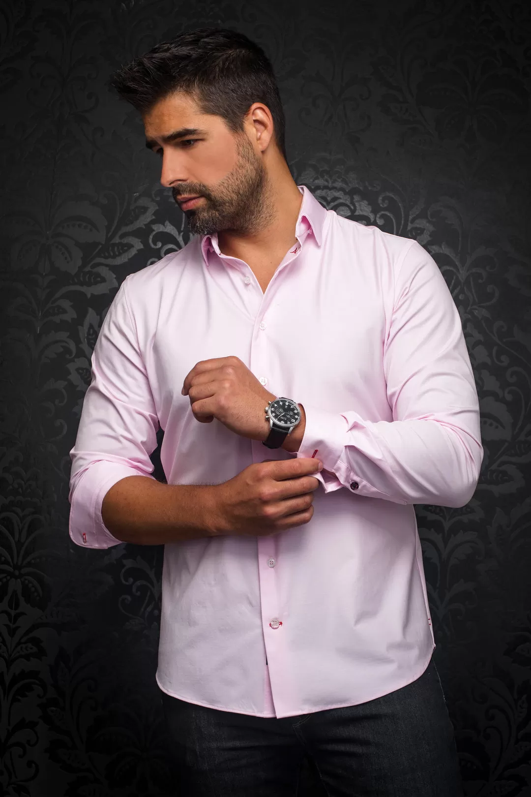 Au Noir Stretch Shirt | Alexander-SLD Pink