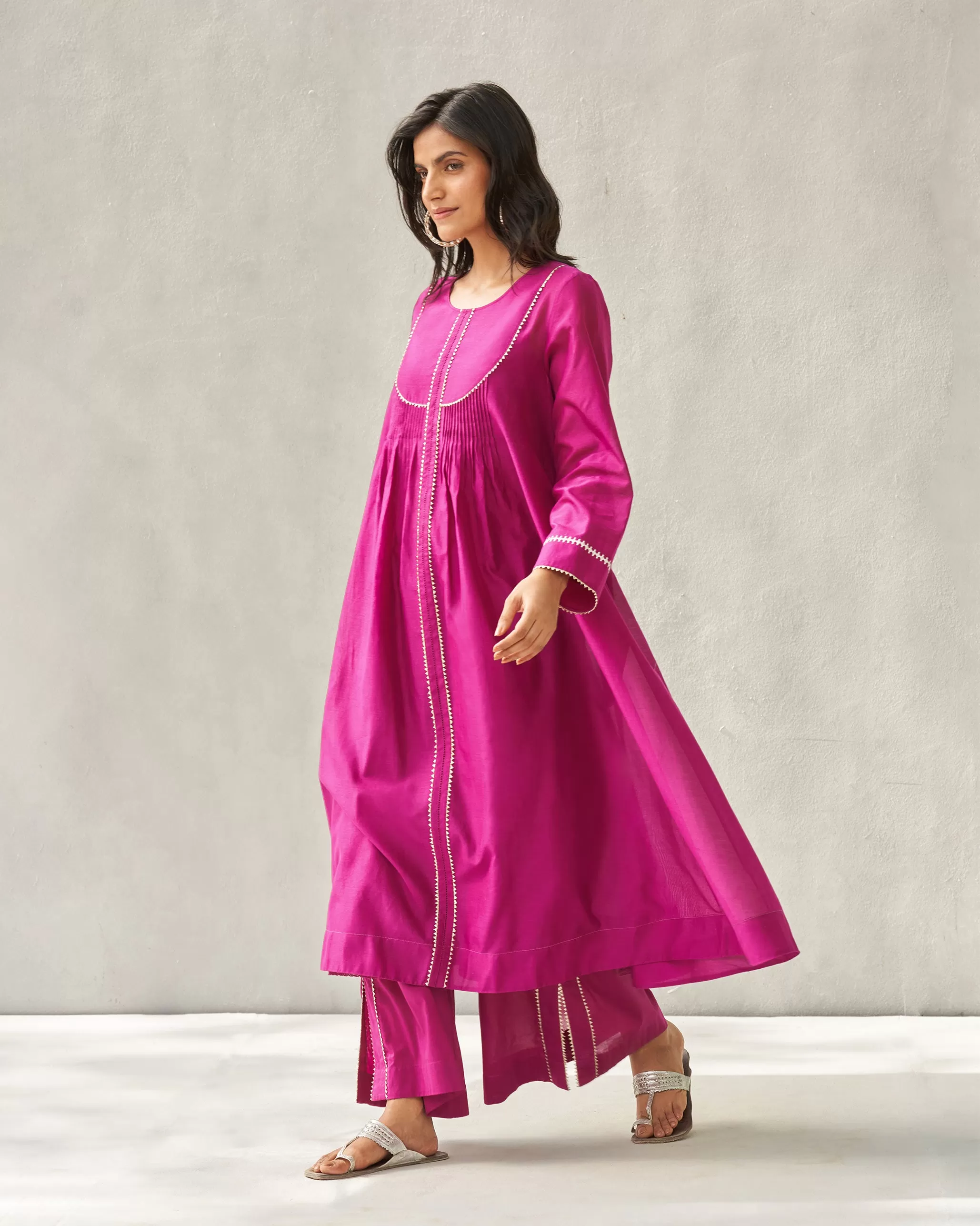 Ayat Kurta with Slip - Magenta