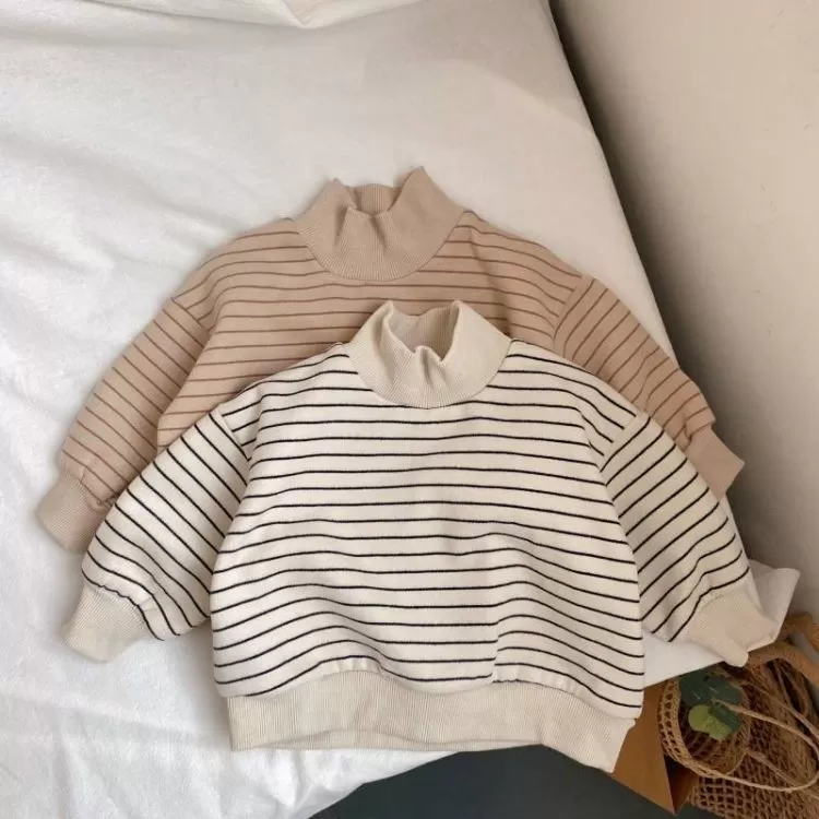 Baby Kid Girls Boys Striped Tops Wholesale 23113010