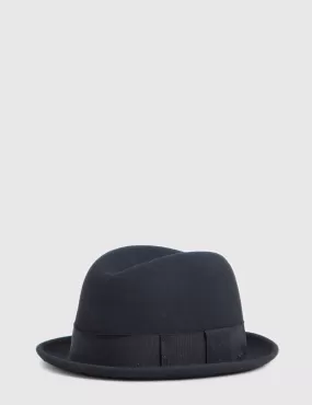 Bailey Timson Centre Crease Tribly Hat - Black