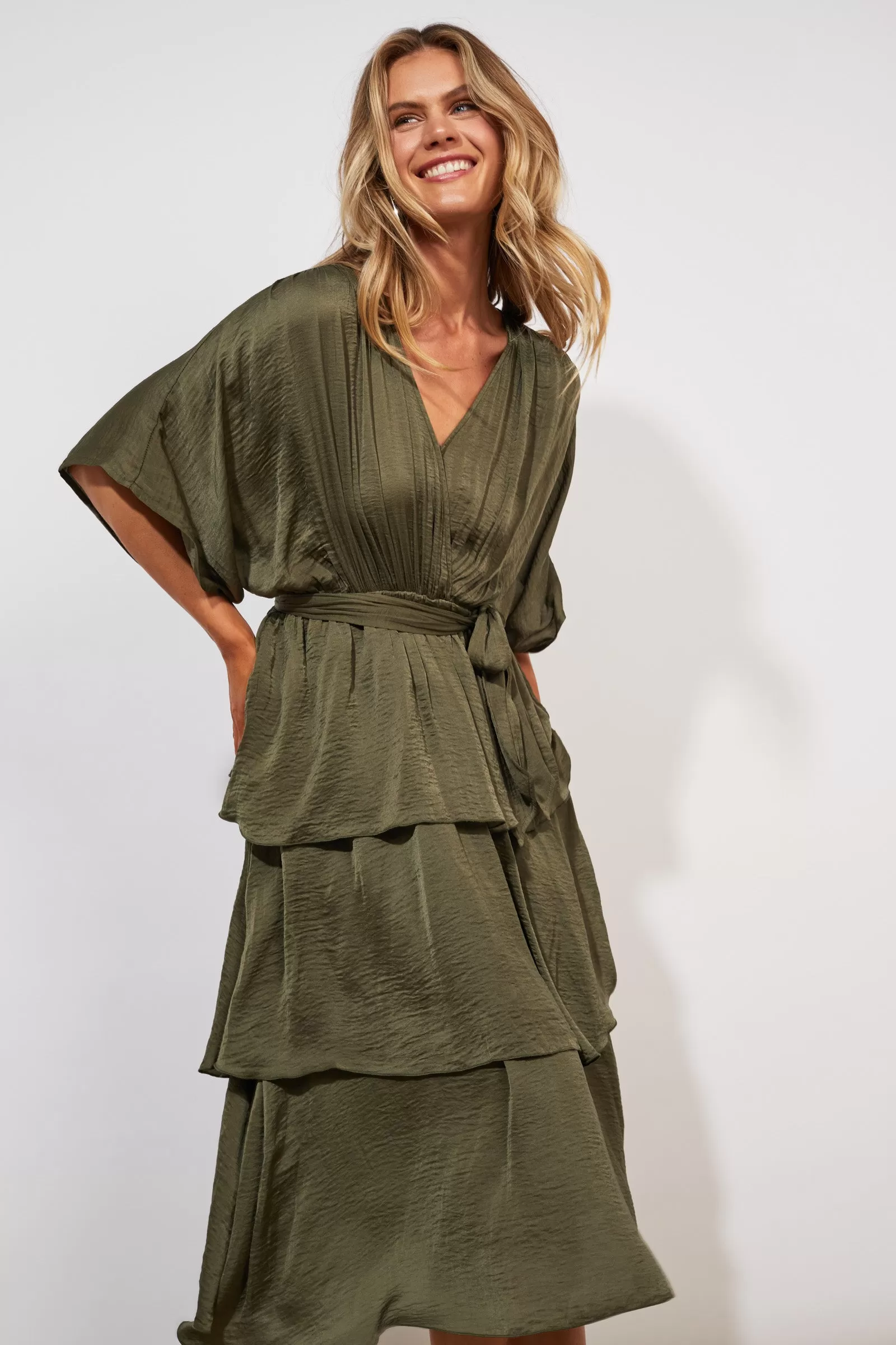 Barbados Dress, Khaki