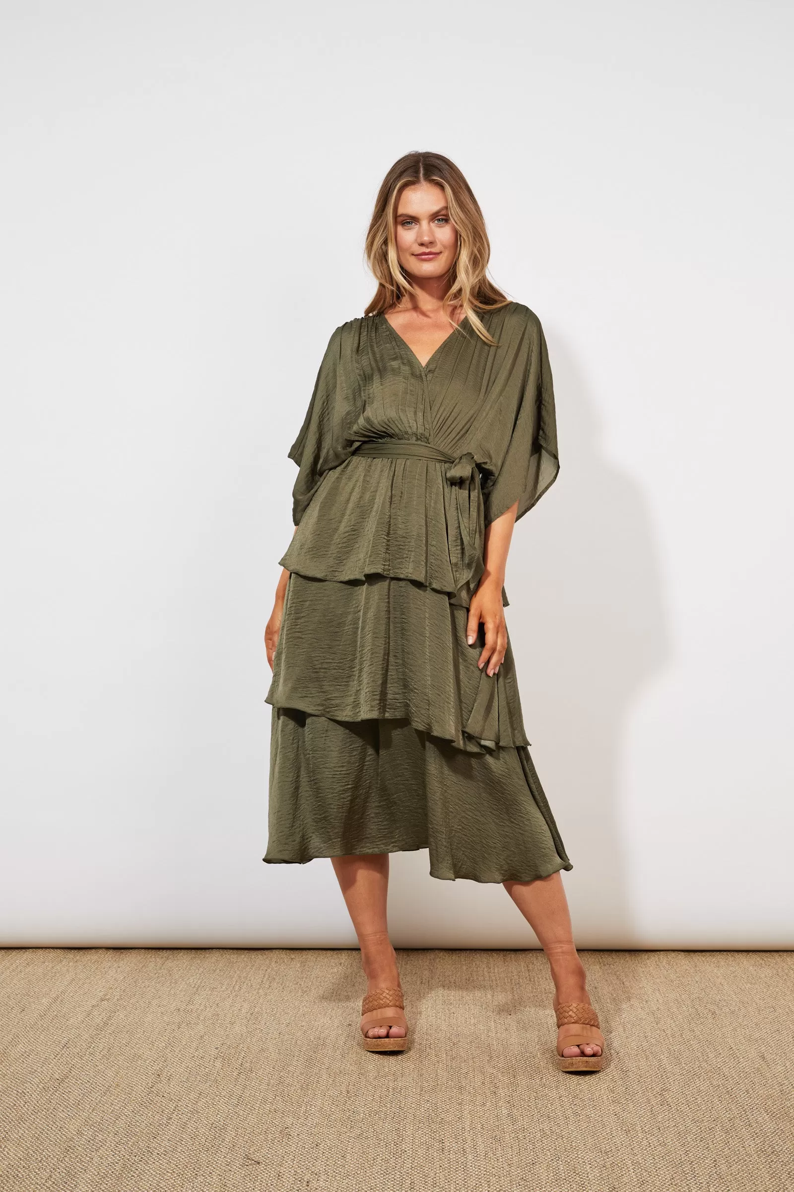 Barbados Dress, Khaki