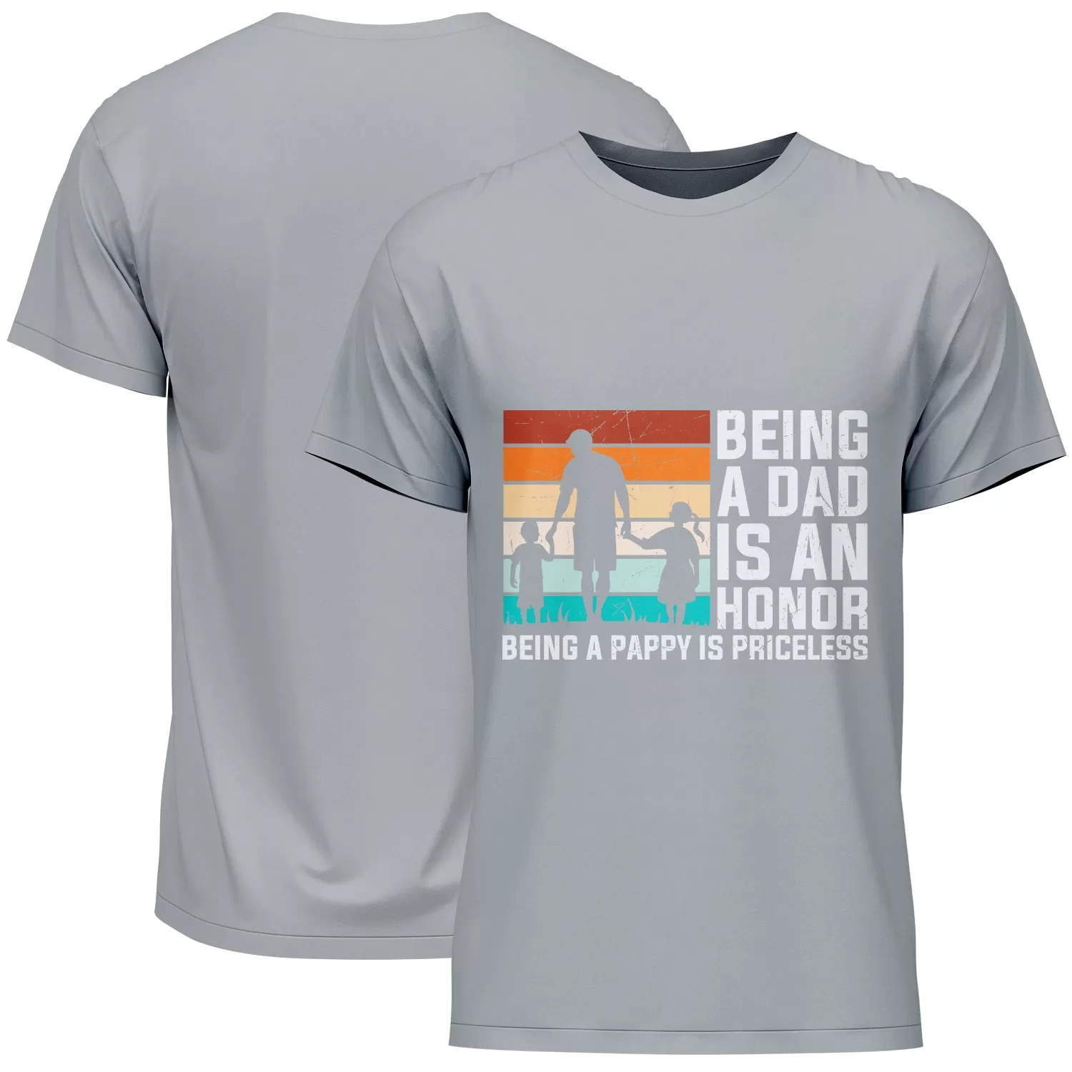 Being A Dad Is An Honor Being A Pappy Is Priceless Father's Day T-Shirt