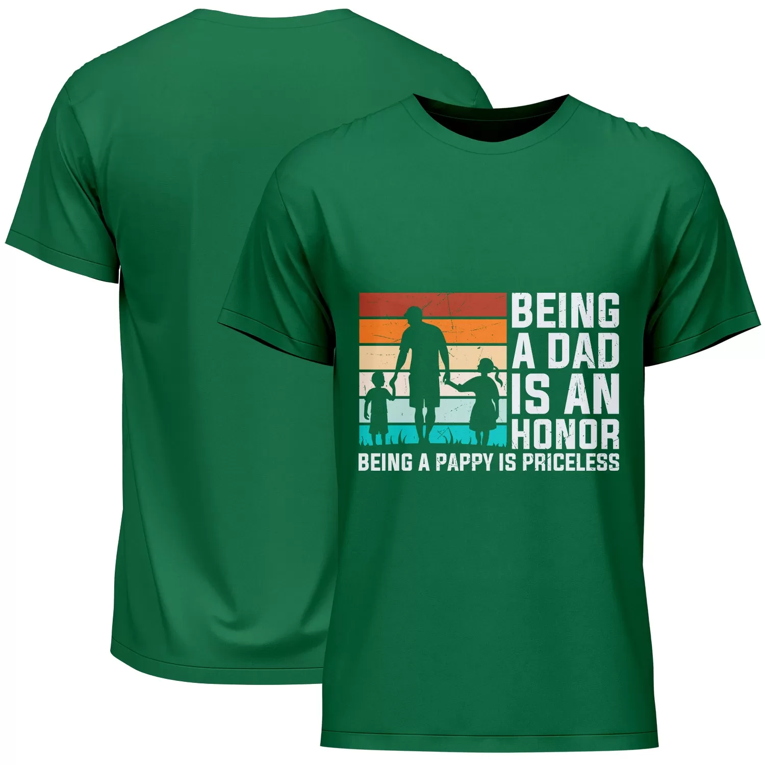 Being A Dad Is An Honor Being A Pappy Is Priceless Father's Day T-Shirt