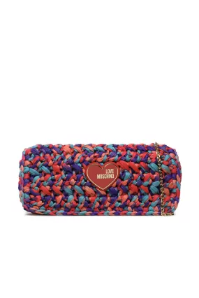 Borsa Crochet Mermaid   Pu Red