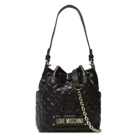 Borsa Donna Secchiello a Spalla LOVE MOSCHINO linea Shiny Quilted colore Nero JC4012