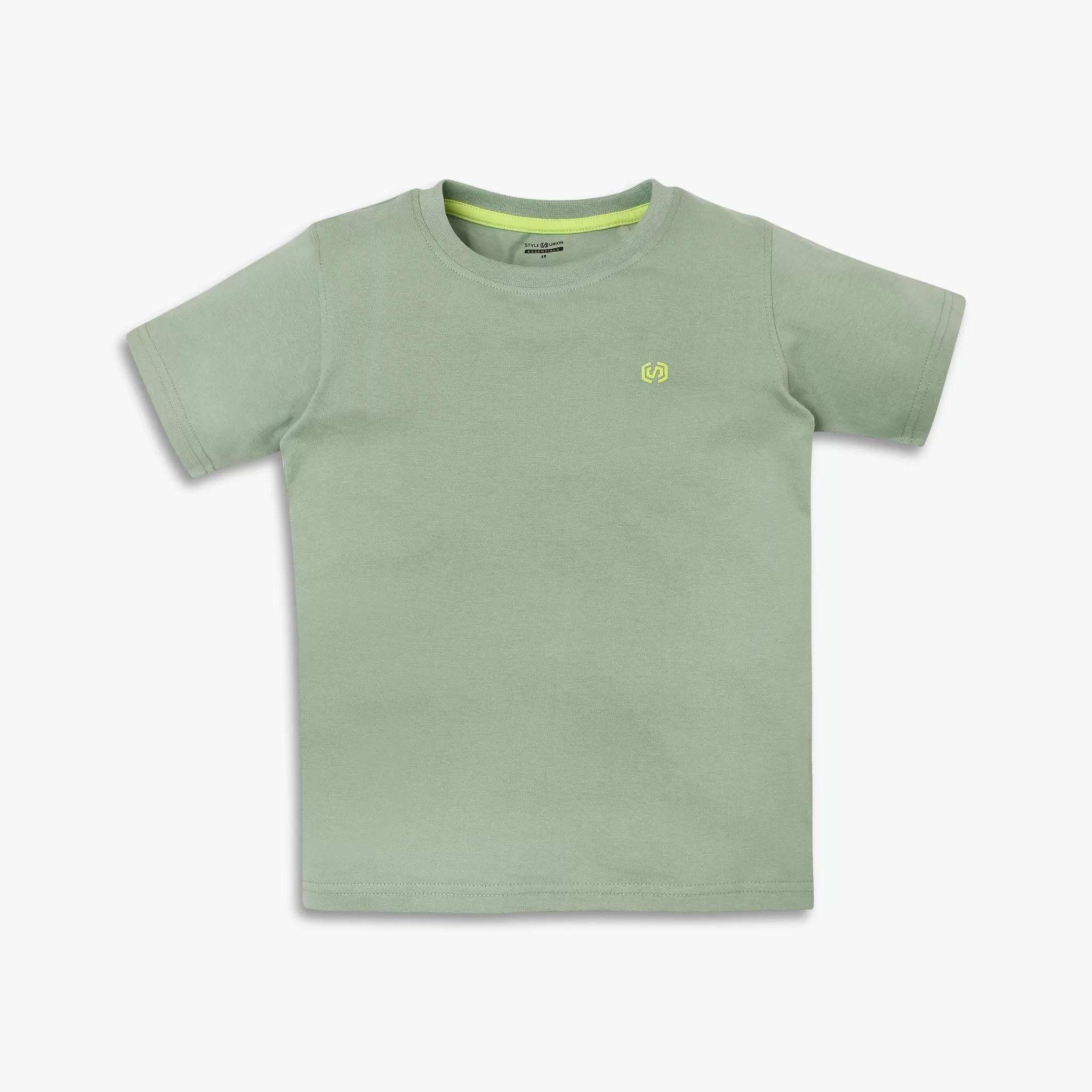 Boy's Regular Fit Solid T-Shirt