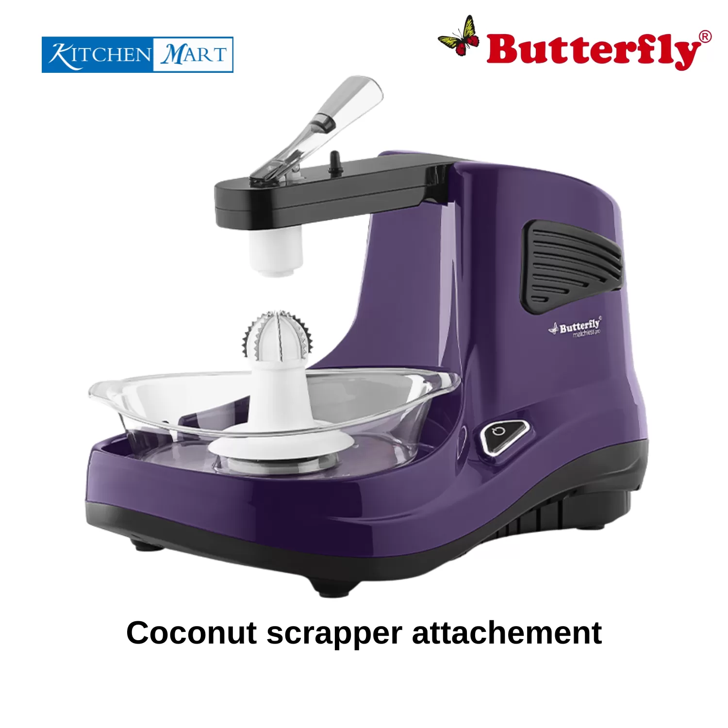 Butterfly 2 Litres Peerless TTWG WA 3 Stones Table Top Wet Grinder - Purple