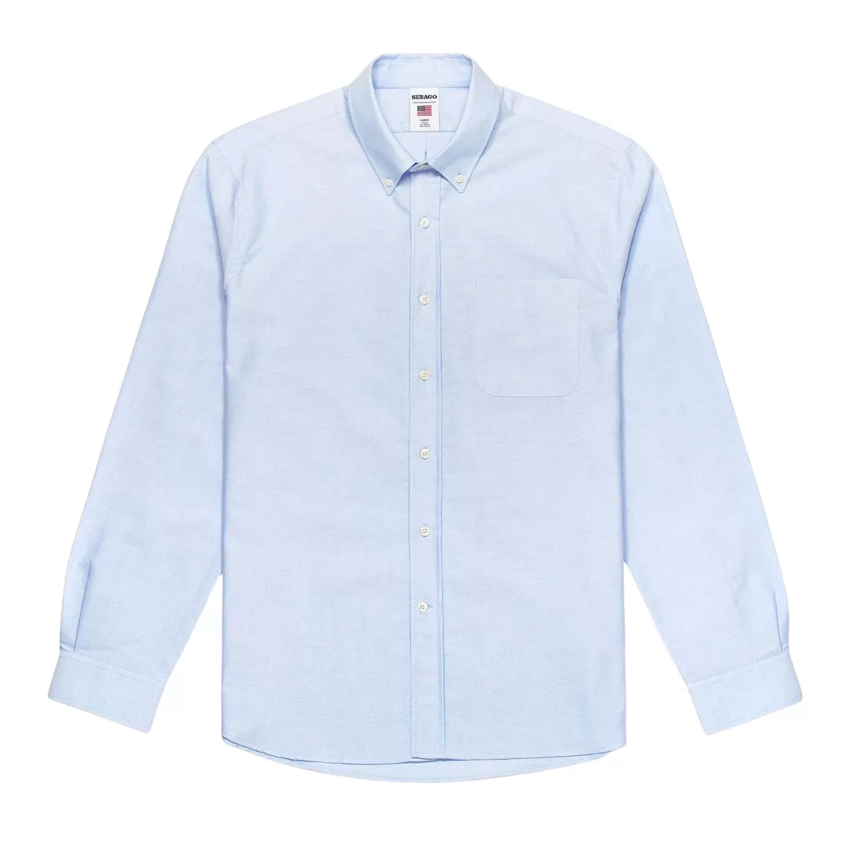 Camicia Uomo Sebago Whaleback Celeste