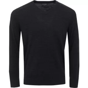 Carl Merino Sweater Black Melange - 2024