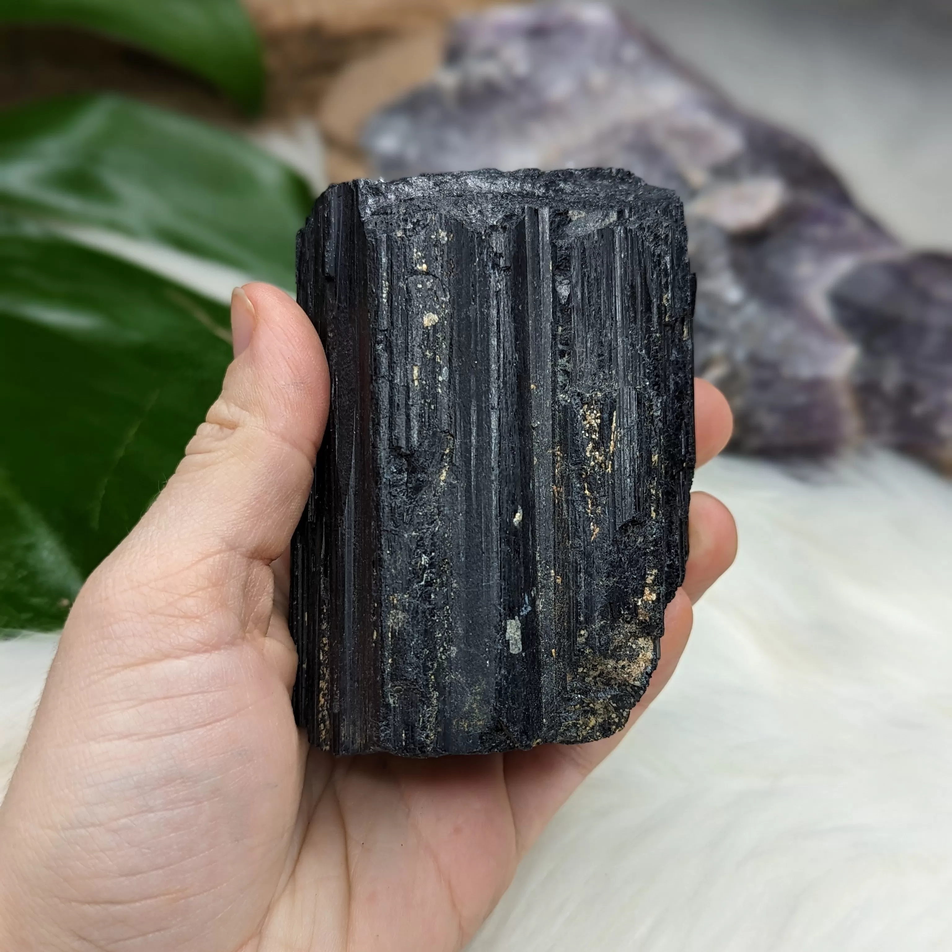 Chunky Black Tourmaline Natural Specimen ~ Large