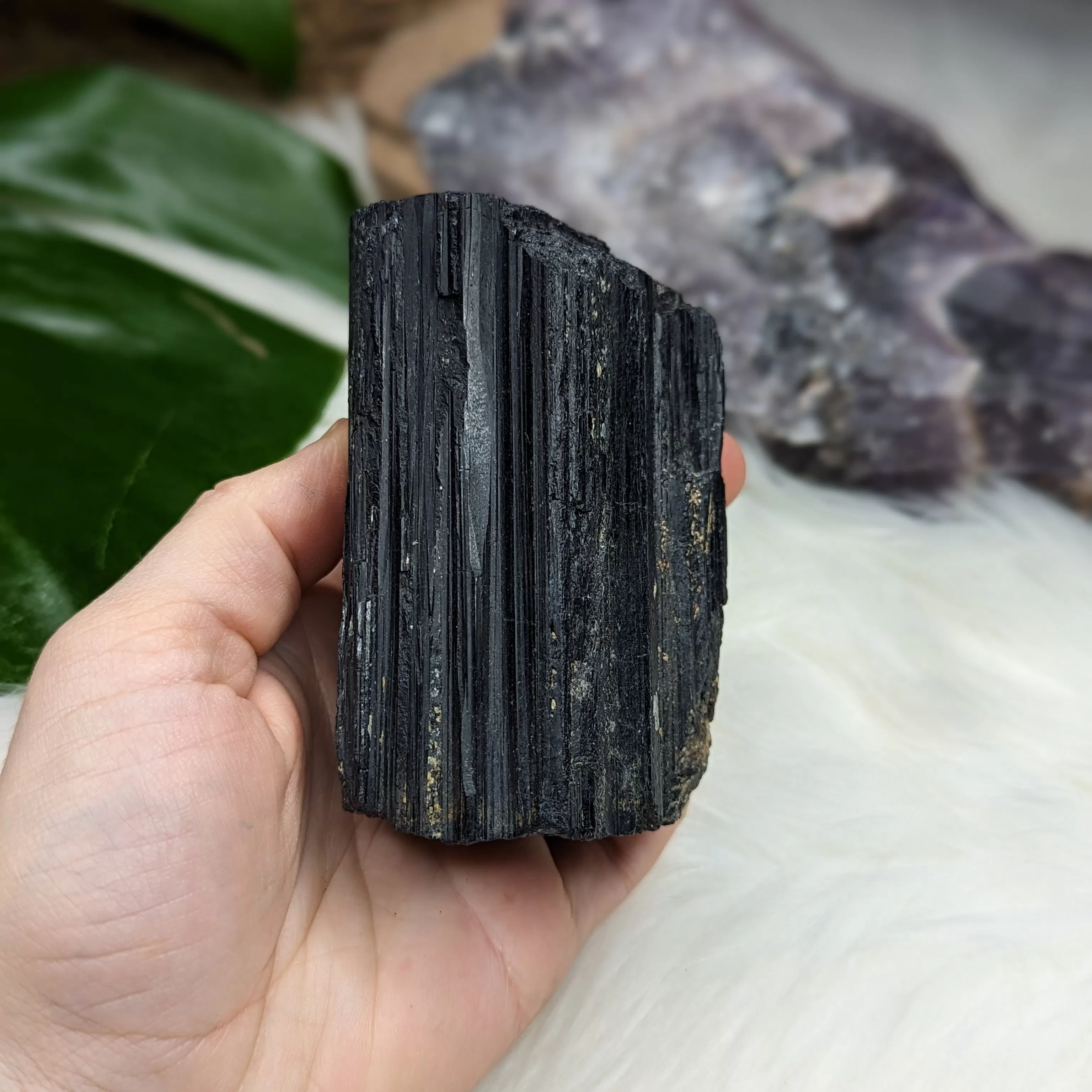 Chunky Black Tourmaline Natural Specimen ~ Large