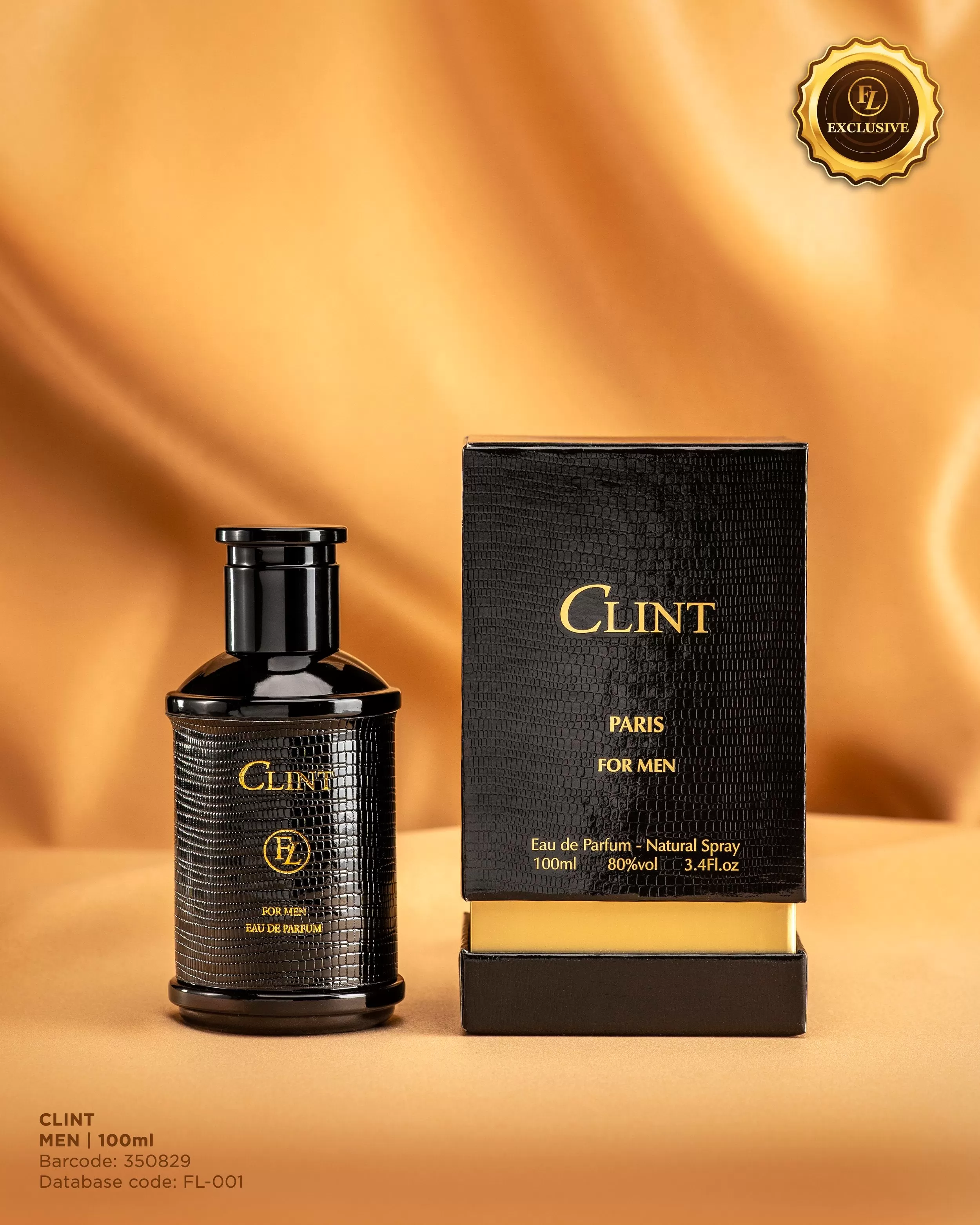 Clint Paris For Men EDP 3.4 oz 100 ml By L'orientale Fragrances