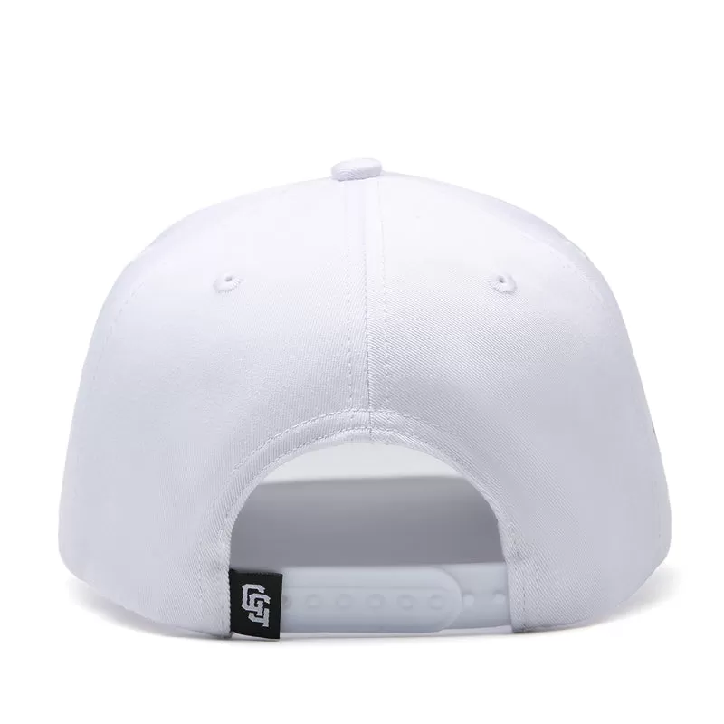 Cocaine & Hookers Golf Hat in White with Curved Brim