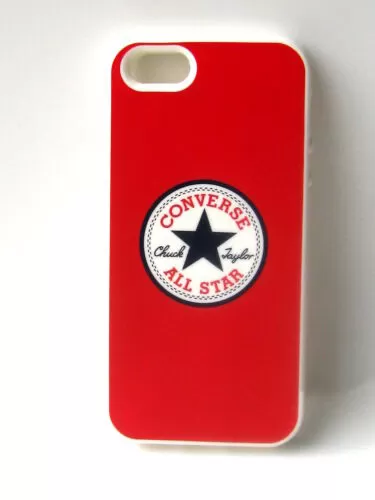 Converse Iphone 5 Cover Case All Stars Black Red Pink Chuck Taylor Soft Silicon