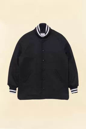 Dehen Car Coat - Black / Off White