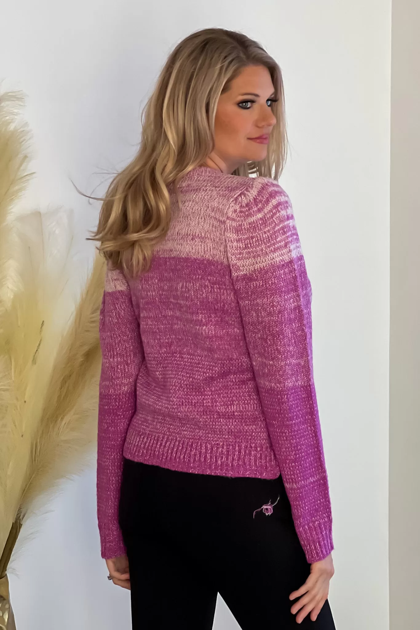 Desert Daydreamer Wool Sweater : Magenta