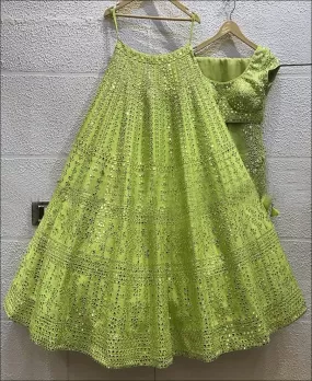 DESIGNER-PARROT-GREEN-MIRROR-LEHENGA-CHOLI