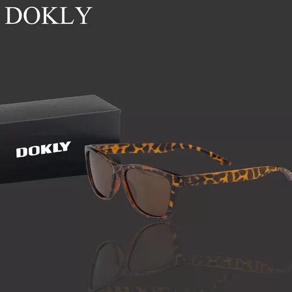 Dokly Real Polaroized Sunglasses Men and women polarized sunglasses Square Sun Glasses eyewear Oculos De Sol