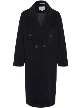 Double Breasted Vegan Wool Coat