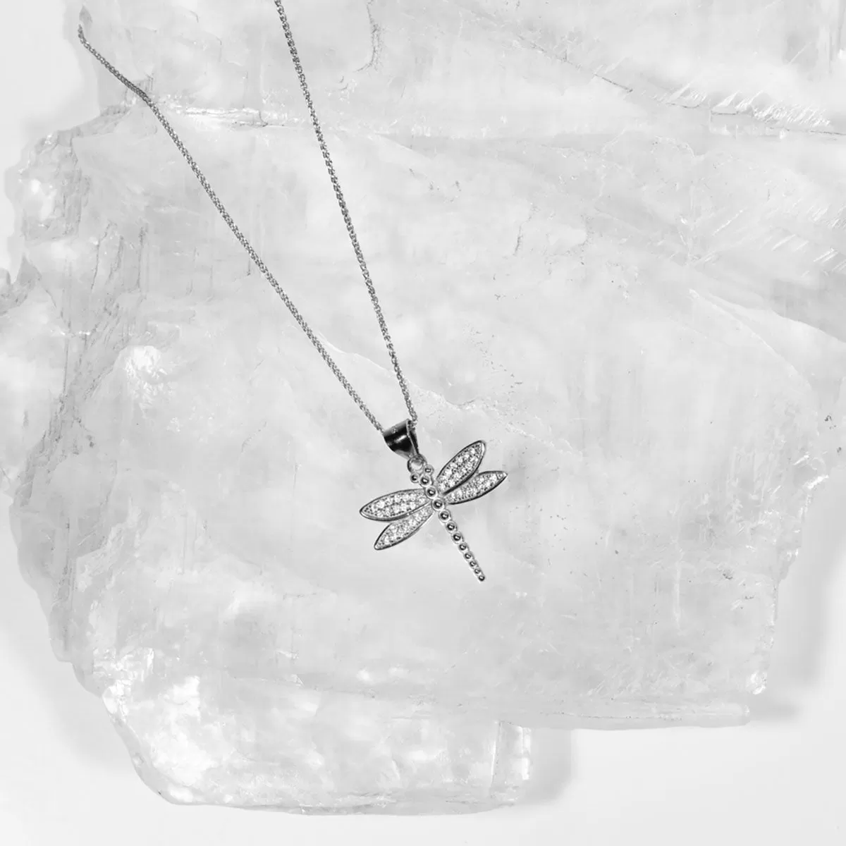 Dragonfly CZ Pendant