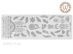 Dreamcatcher Nail Art Stamping Plate Template STZ-N07