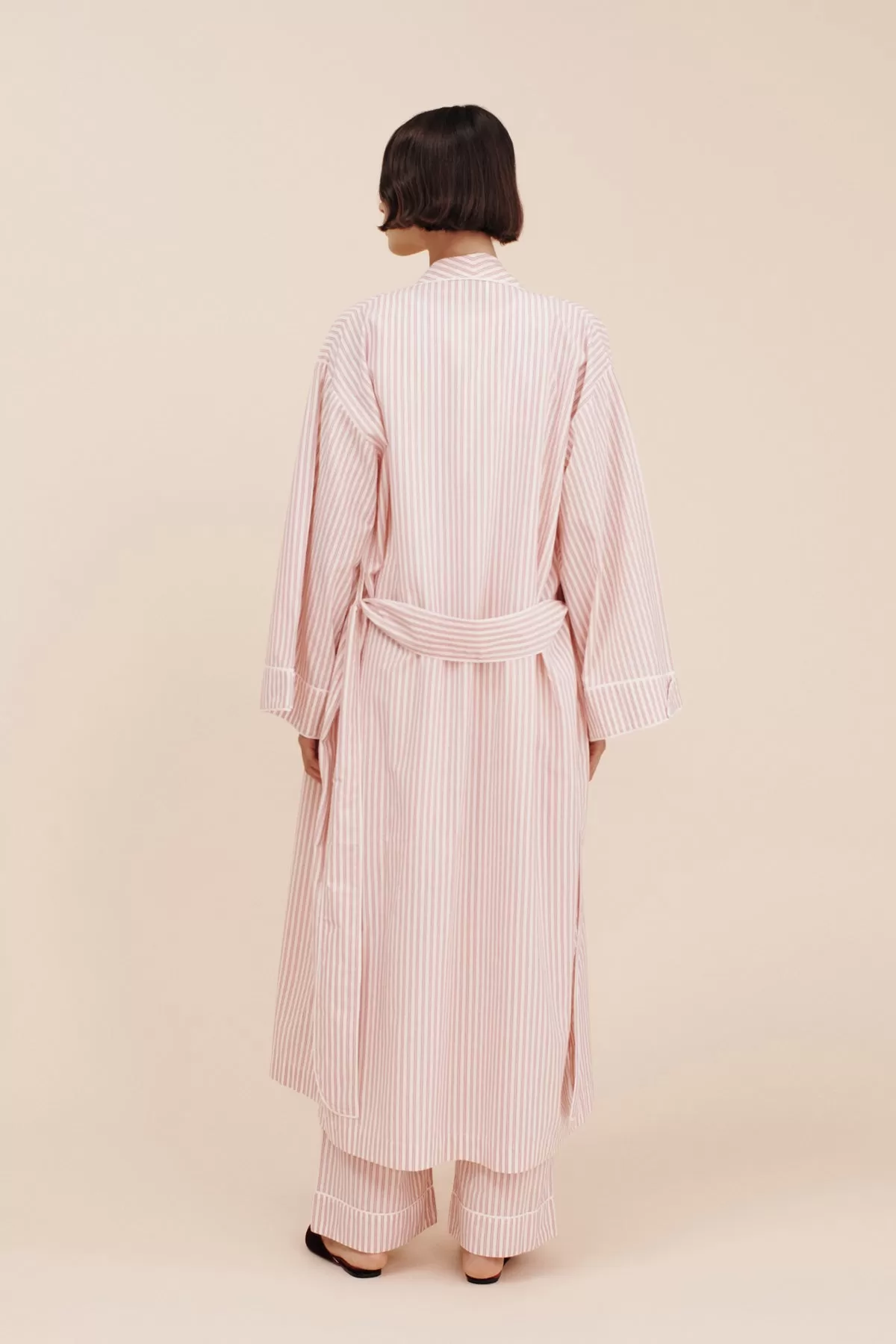 EDIE ROBE - STRAWBERRY STRIPE