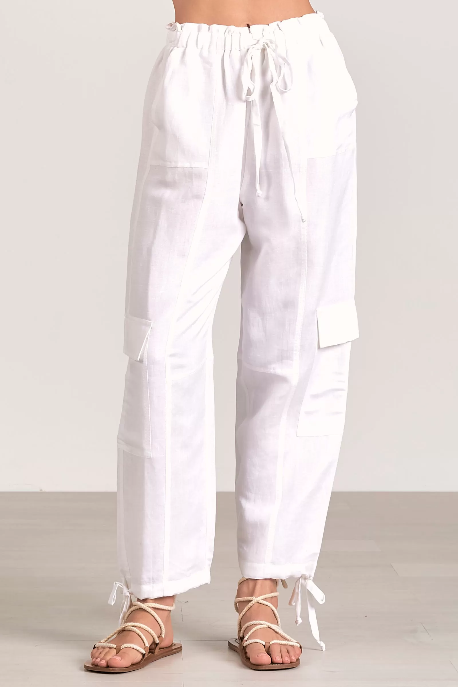 Elan White Cargo Pant