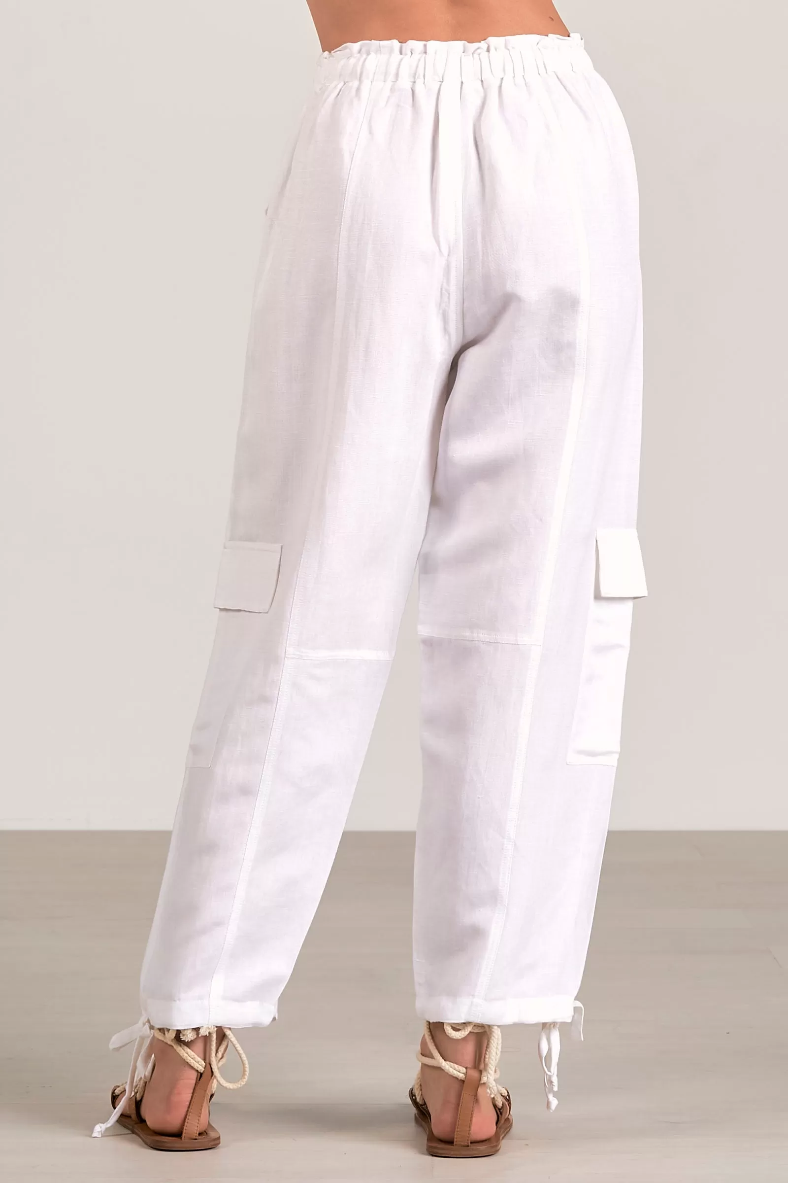 Elan White Cargo Pant