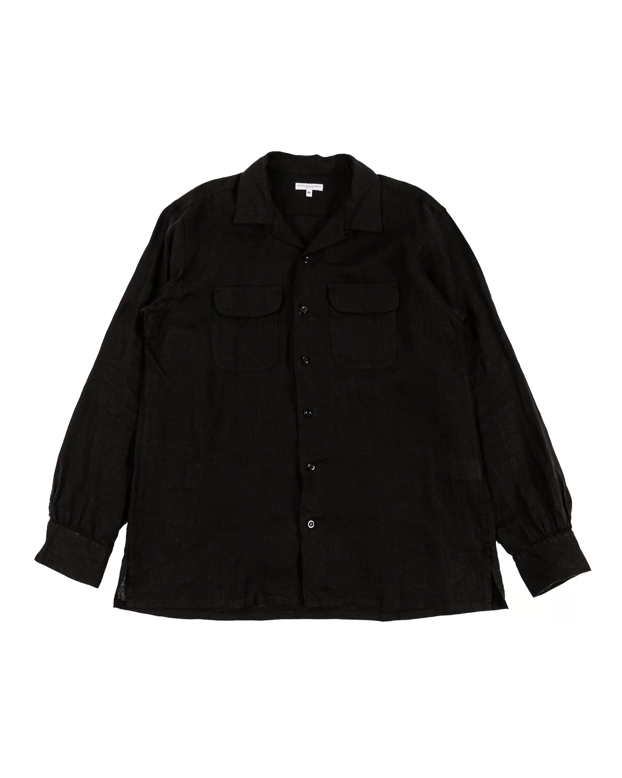 Engineered Garments Classic Shirt Black Handkerchief Linen