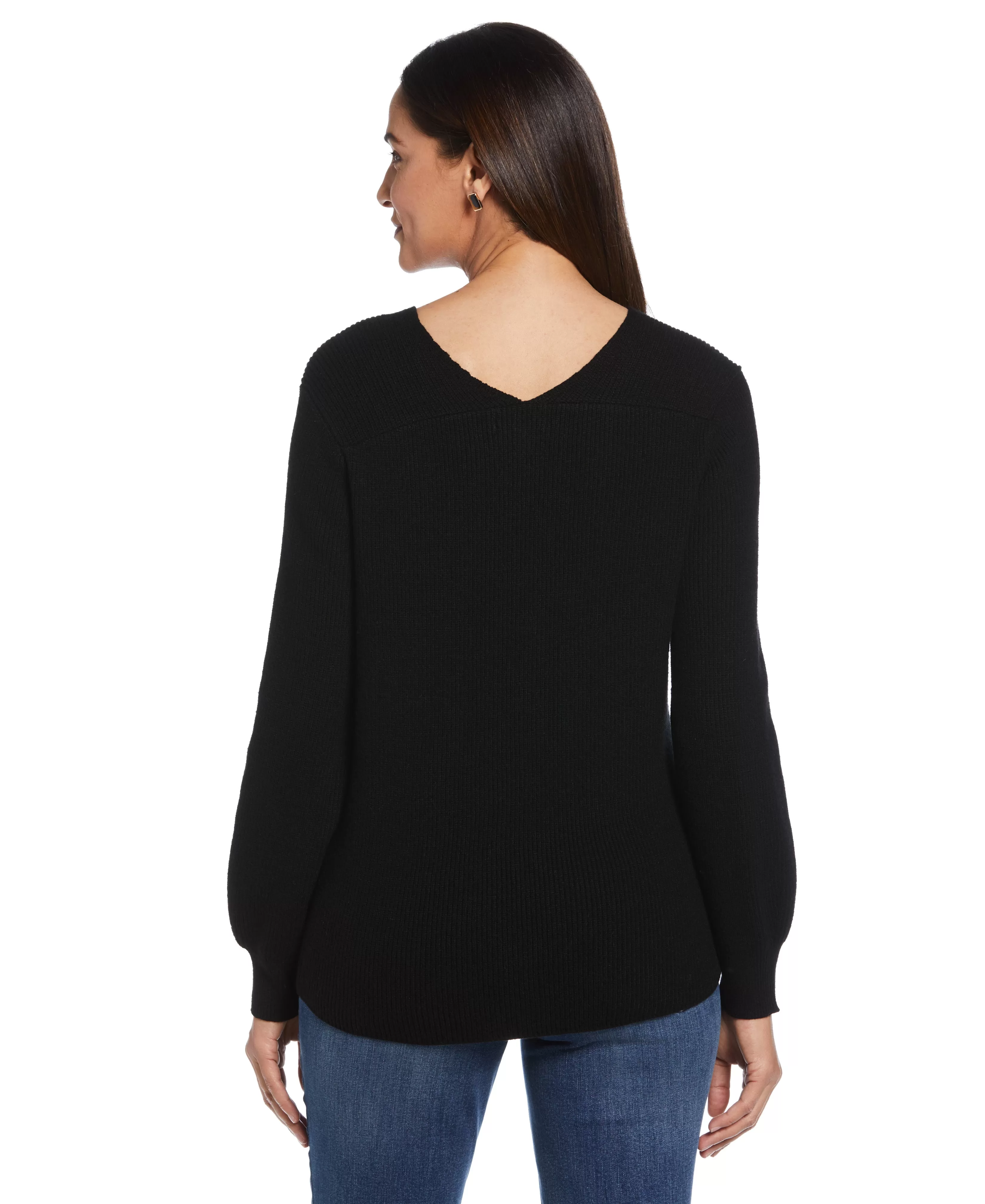 Essential Ribbed V-Neck Sweater