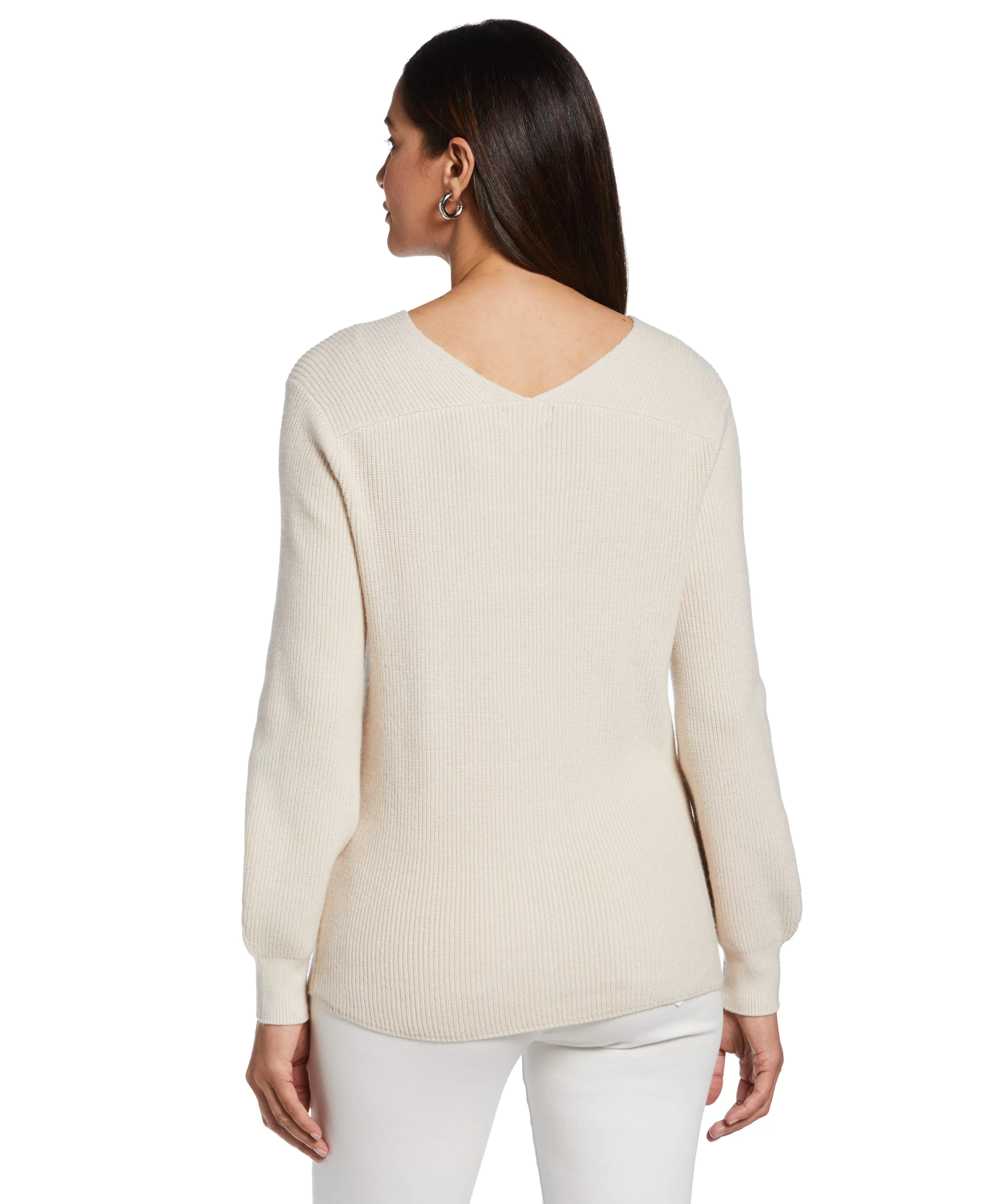 Essential Ribbed V-Neck Sweater