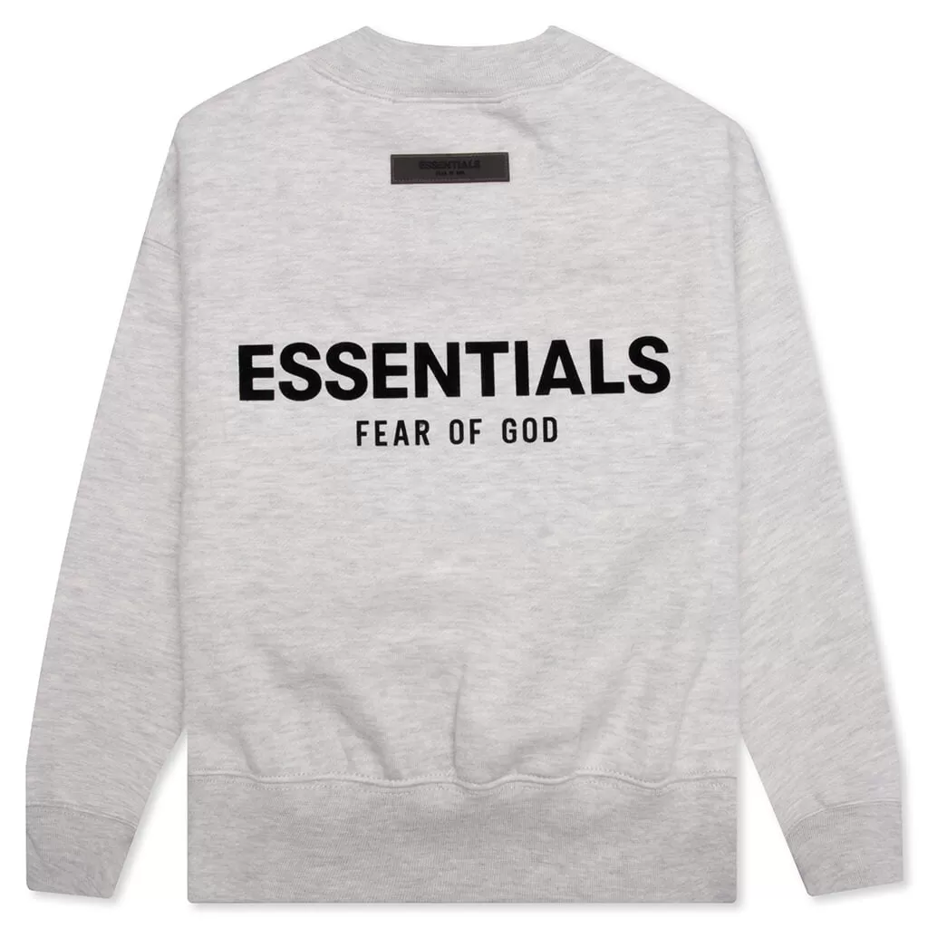 Essentials Kid's Core Crewneck - Light Oatmeal